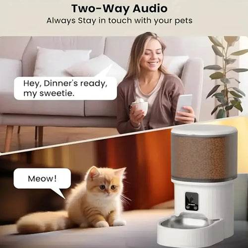 Application mobile du distributeur connecté pour chat