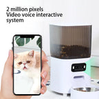 Distributeur croquette chat caméra 5L vue de face