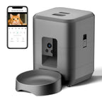 Distributeur croquettes wifi 2L avec caméra vue de face