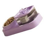 Design épuré du distributeur de croquettes 2-en-1 pour chat