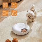 Distributeur de pâtée pour chat rechargeable avec bol amovible