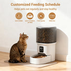 Programmation 6 repas par jour du distributeur grande autonomie