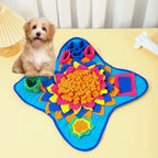 Zones de fouille variées du tapis puzzle pour chien