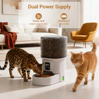Distributeur croquettes chat 1 semaine 4L vue de face